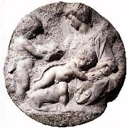 Michelangelo Buonarroti Madonna and Child with the Infant Baptist oil painting reproduction